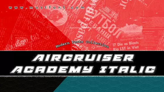 「Aircruiser-Academy-Italic」字体排版图片