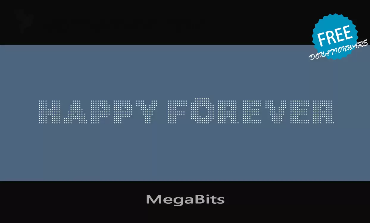 「MegaBits」字体效果图