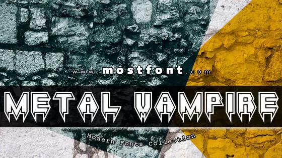 Typographic Design of Metal-Vampire