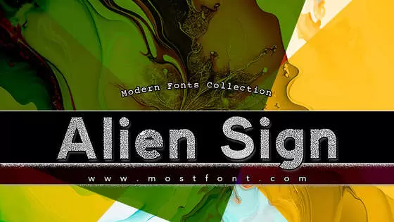 「Alien-Sign」字体排版图片