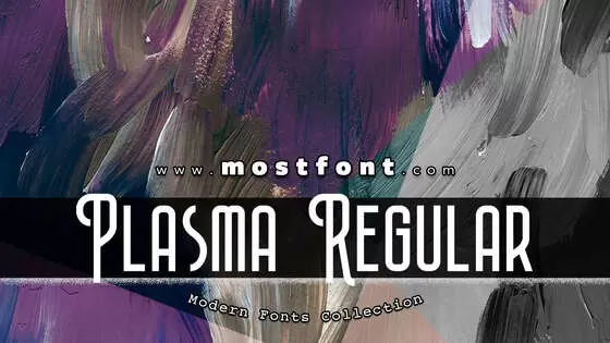 Typographic Design of Plasma-Regular