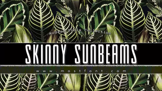 Typographic Design of Skinny-Sunbeams