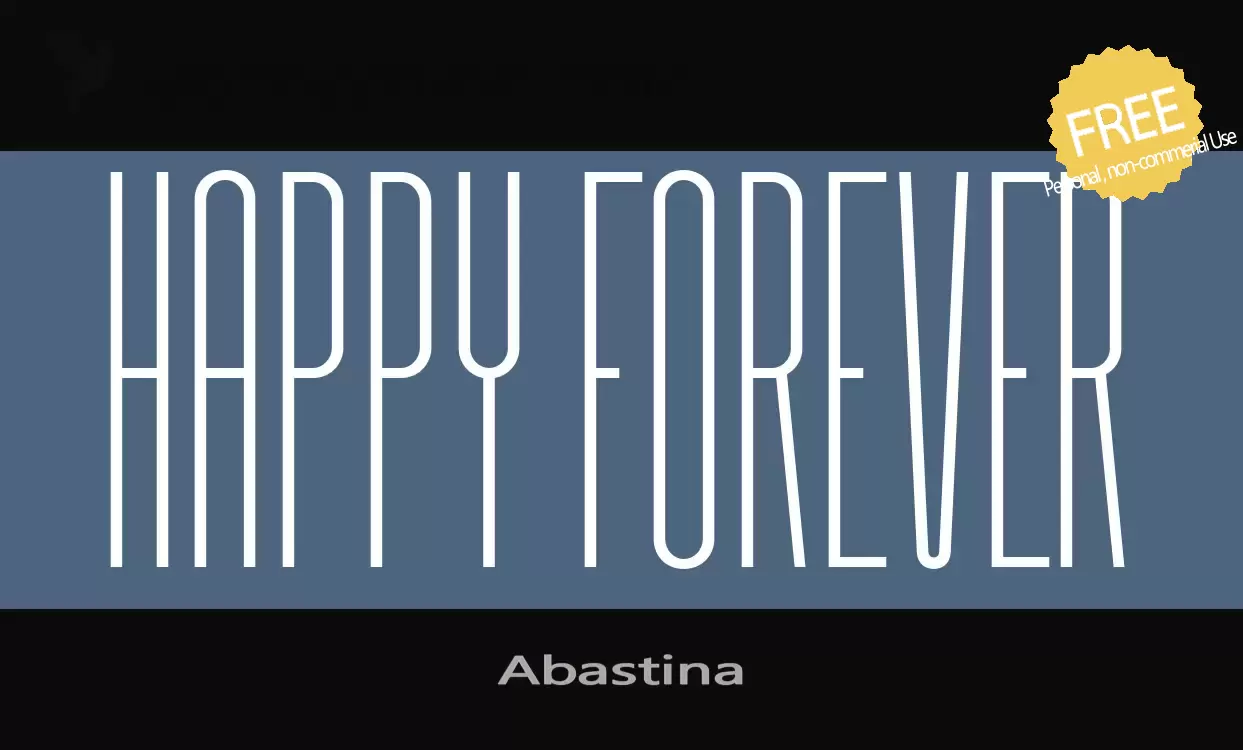 「Abastina」字体效果图
