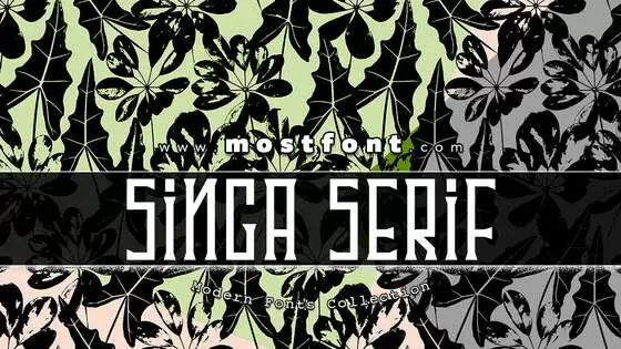 「Singa-Serif-DEMO」字体排版样式