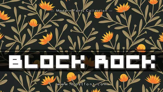 Typographic Design of Block-Rock