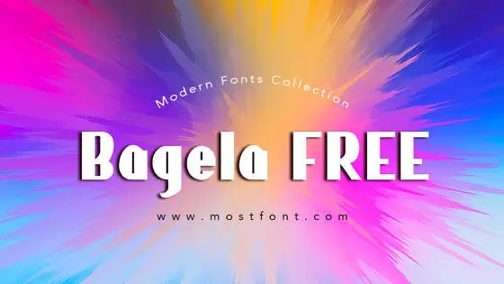 「Bagela-FREE」字体排版图片