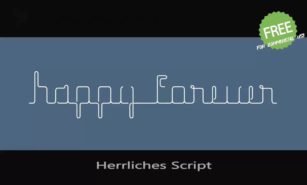 Sample of Herrliches-Script