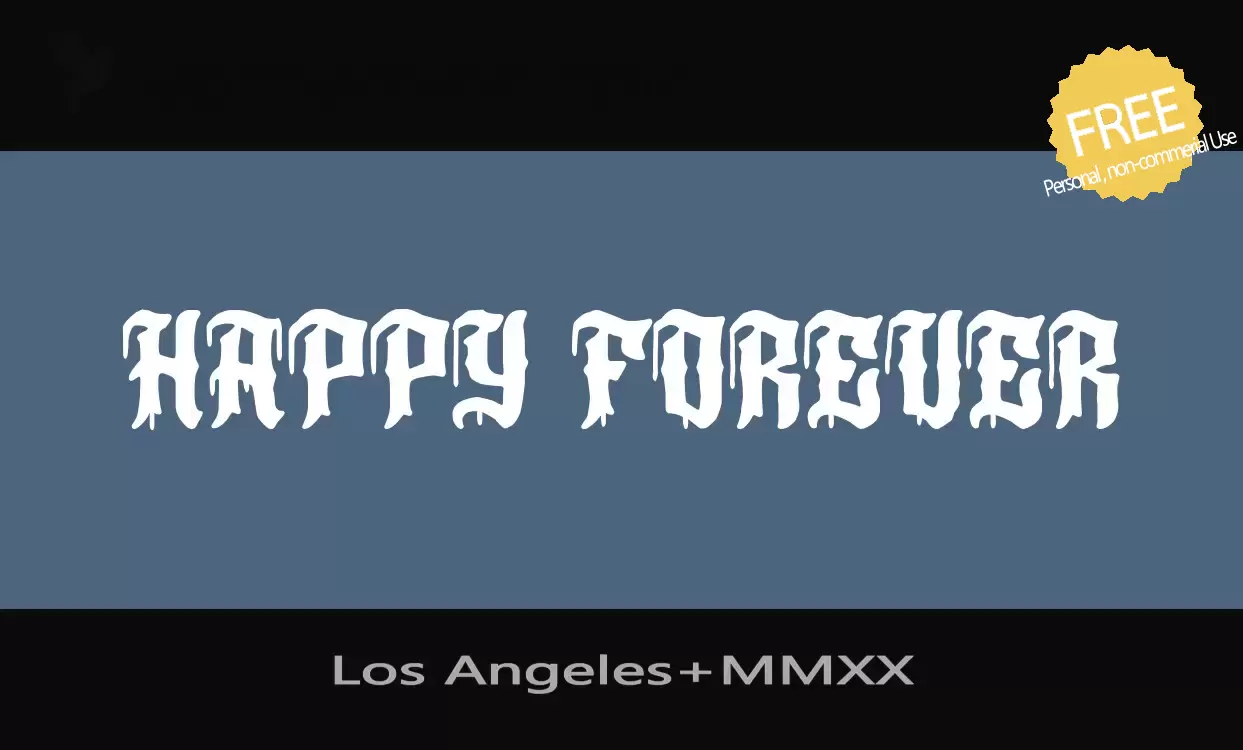 Font Sample of Los-Angeles+MMXX