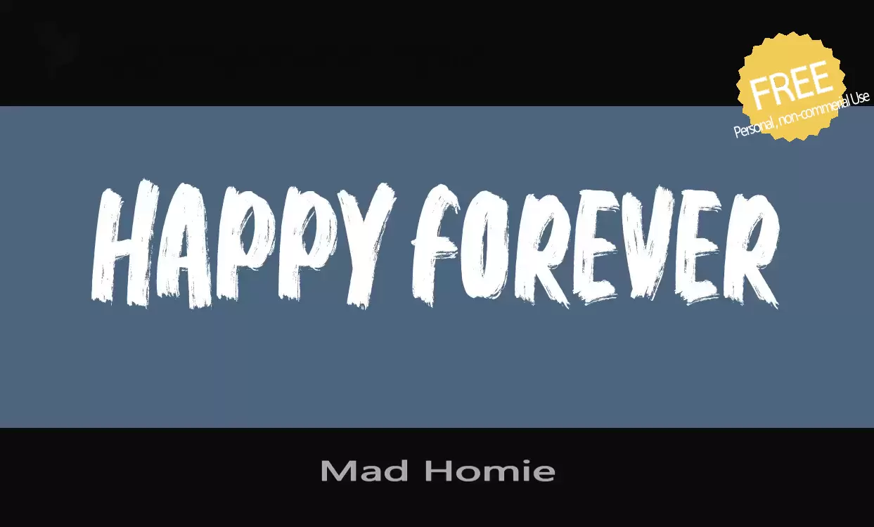 「Mad-Homie」字体效果图