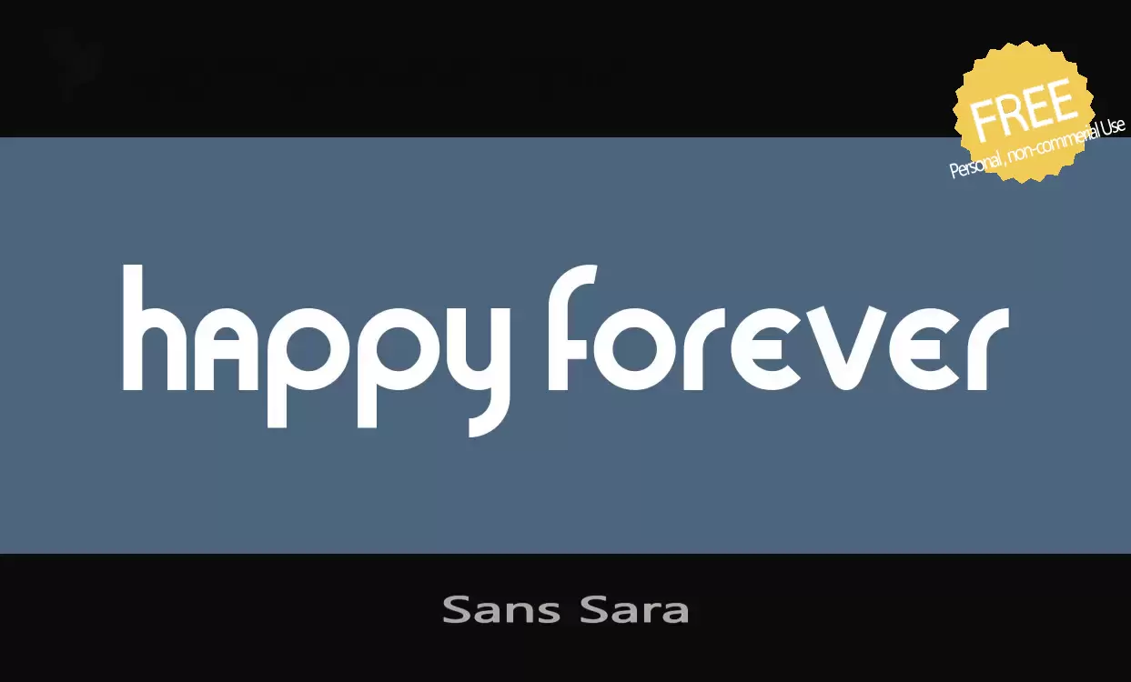 Sample of Sans-Sara