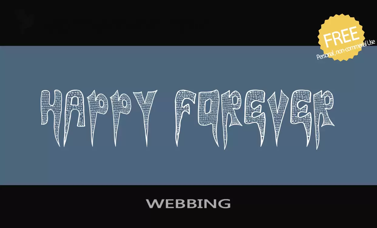 「WEBBING」字体效果图