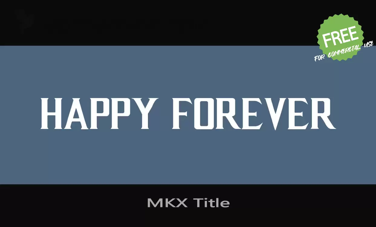 Sample of MKX-Title