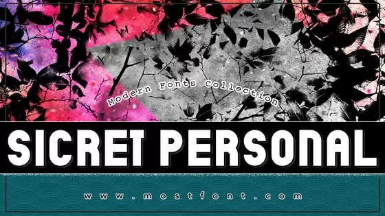 Typographic Design of Sicret-PERSONAL