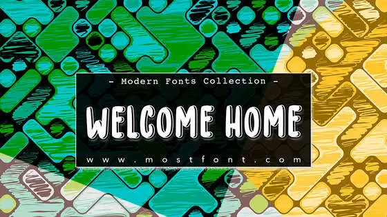 「WELCOME-HOME」字体排版图片