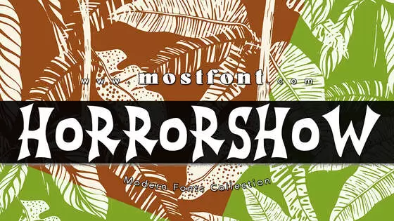 Typographic Design of Horrorshow