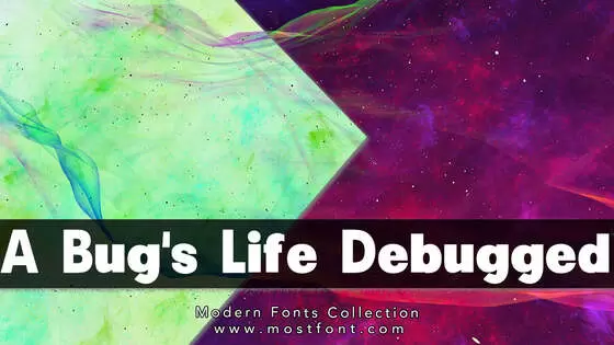 「A-Bug's-Life---Debugged」字体排版样式