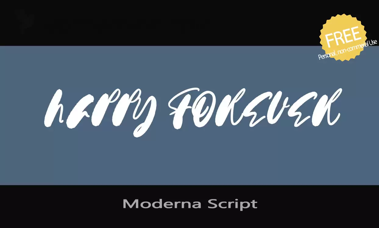 Sample of Moderna-Script