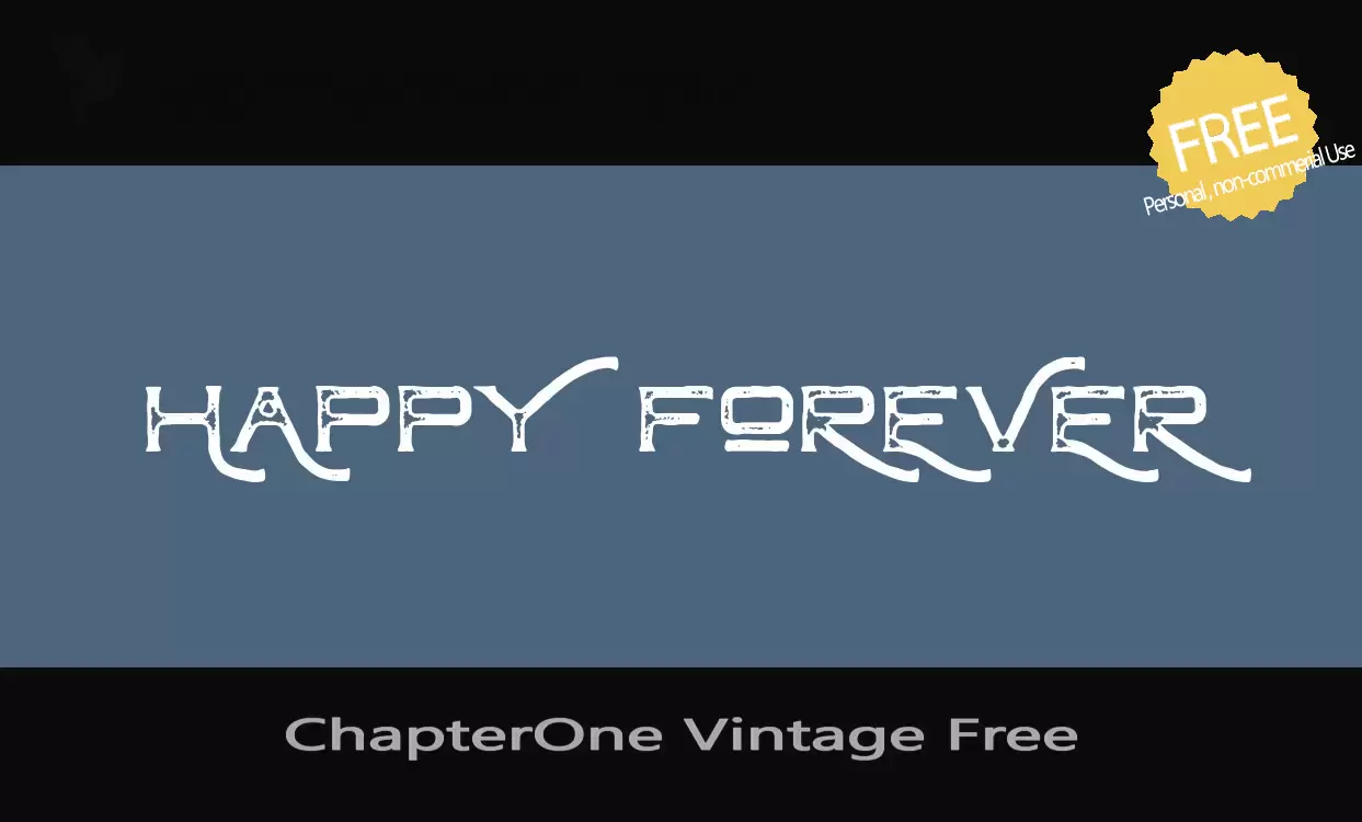 「ChapterOne-Vintage-Free」字体效果图