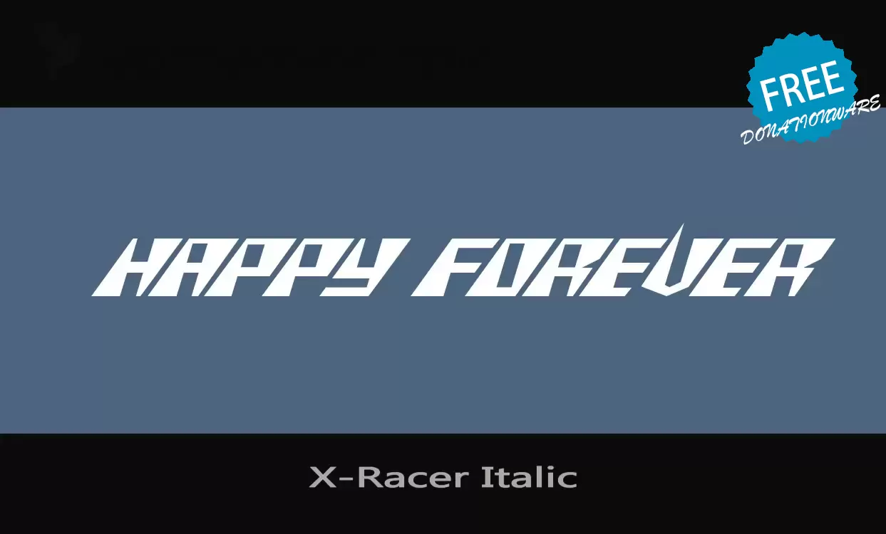 Sample of X-Racer-Italic