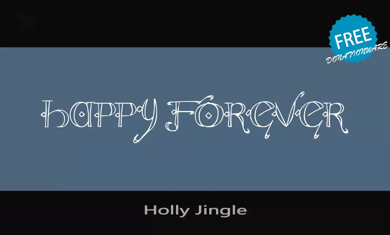 「Holly-Jingle」字体效果图