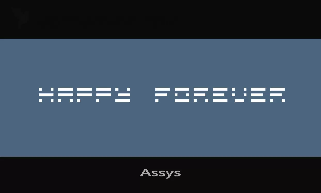 「Assys」字体效果图