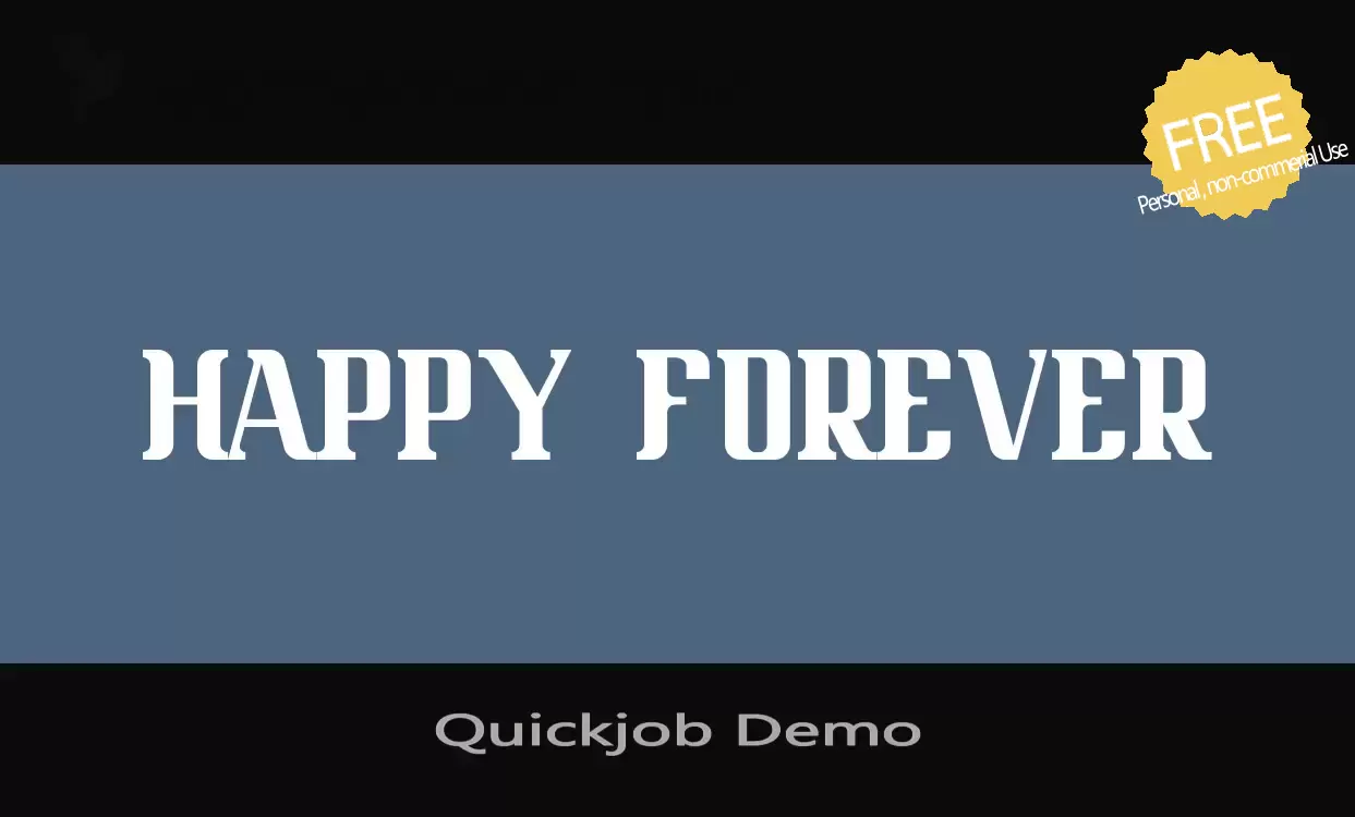 「Quickjob-Demo」字体效果图