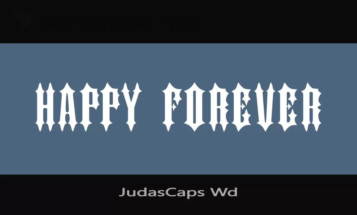 「JudasCaps-Wd」字体效果图
