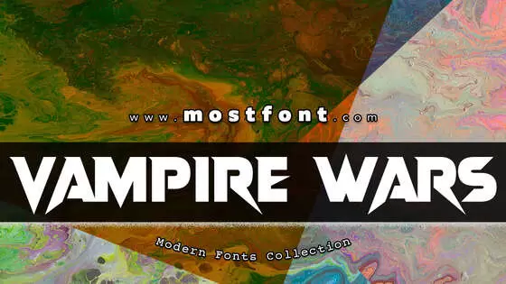「Vampire-Wars」字体排版图片