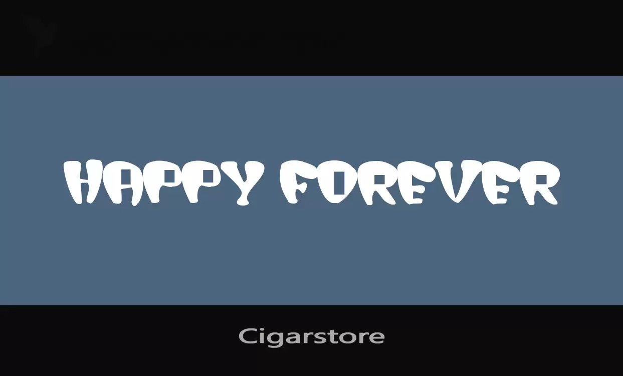 「Cigarstore」字体效果图