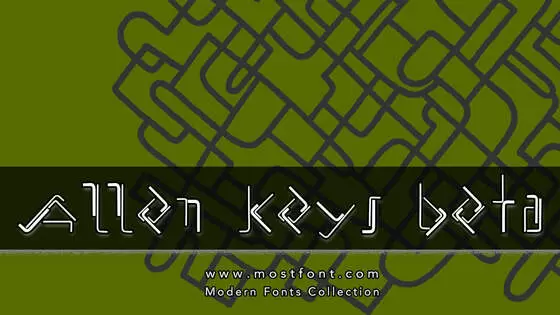 Typographic Design of Allen-Keys-Beta