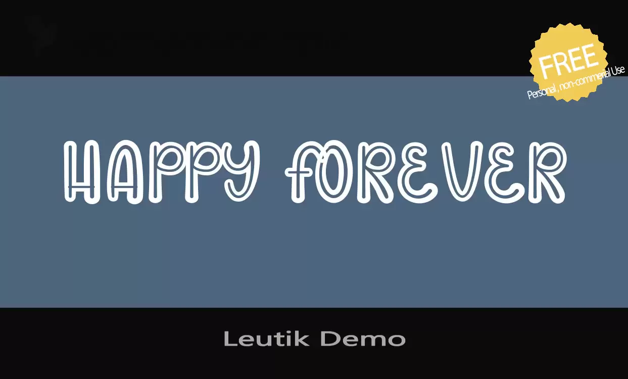 Font Sample of Leutik-Demo