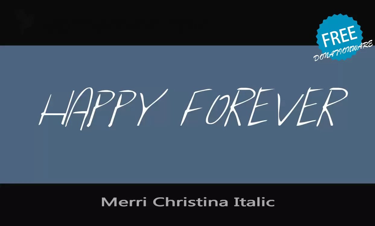 Sample of Merri-Christina-Italic