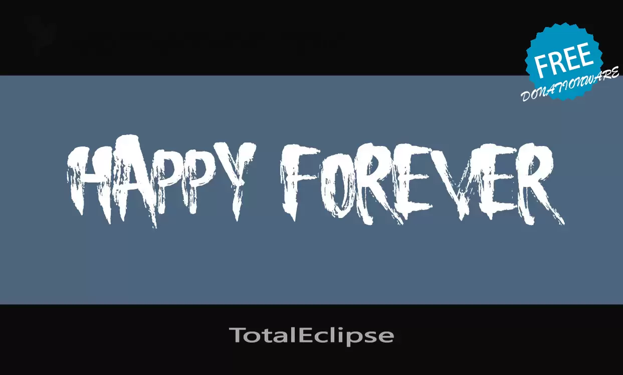 「TotalEclipse」字体效果图