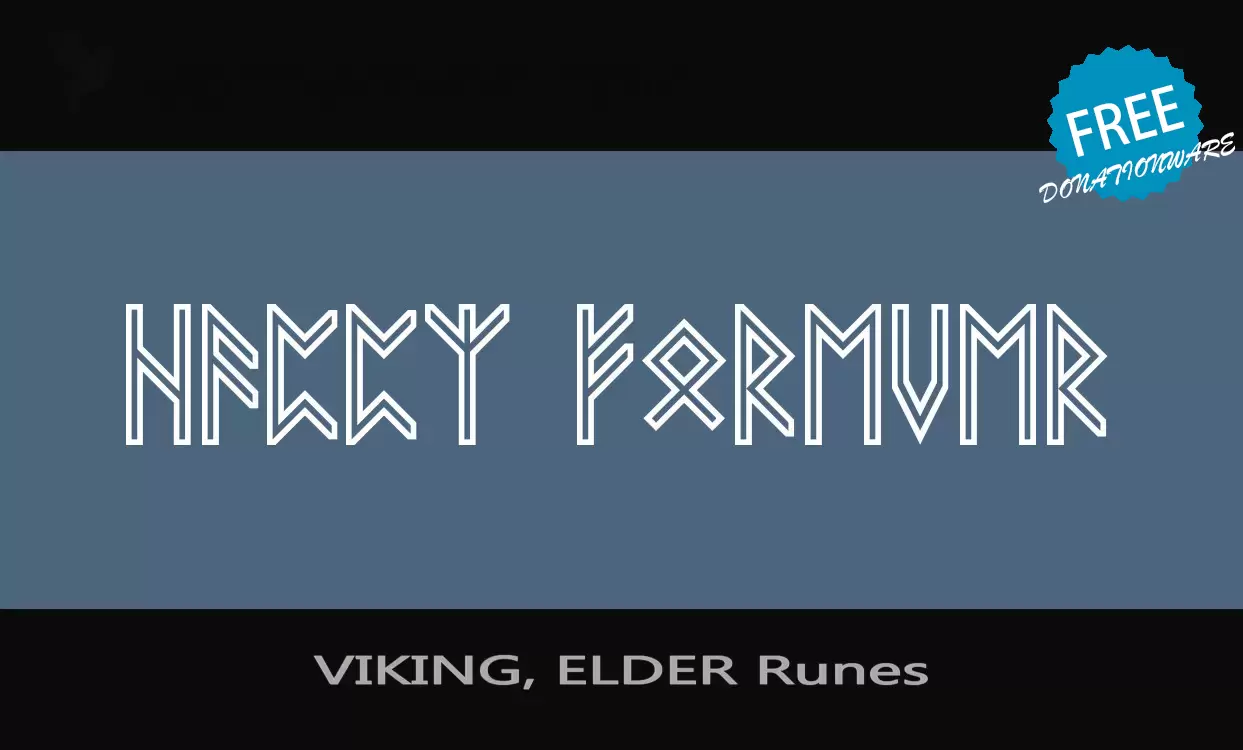 Sample of VIKING--ELDER-Runes