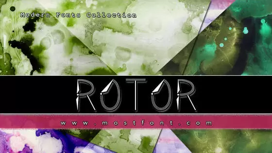 「Rotor」字体排版样式