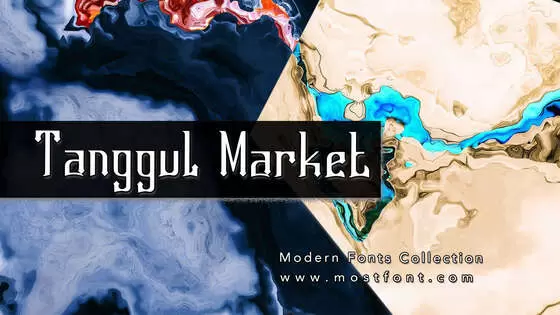 「Tanggul-Market」字体排版图片