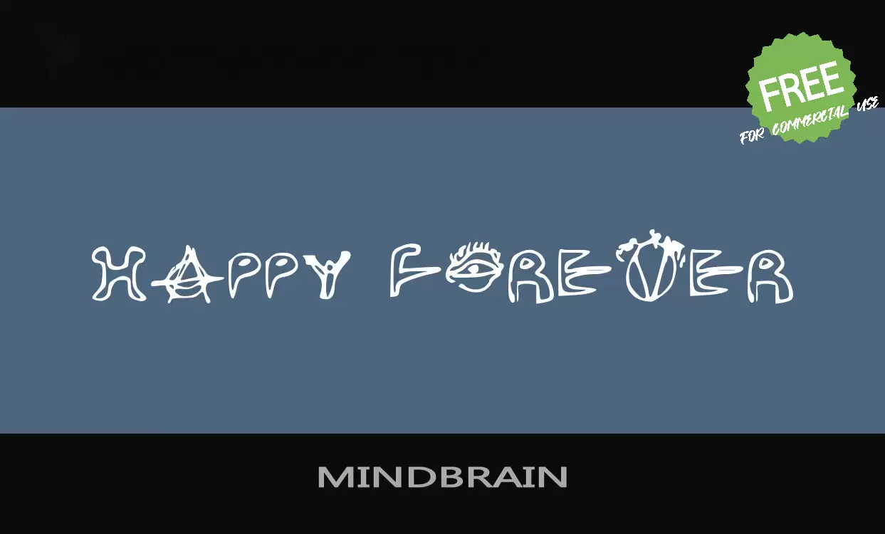 「MINDBRAIN」字体效果图