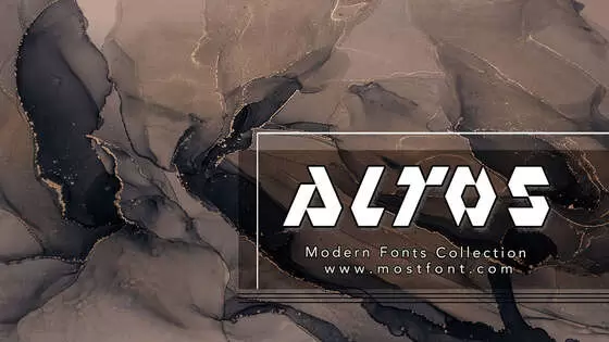 「Altos」字体排版图片