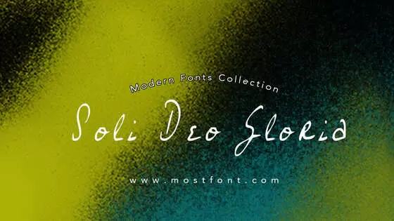 Typographic Design of Soli-Deo-Gloria