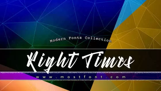 Typographic Design of Right-Times