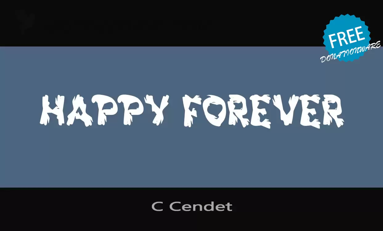 「C-Cendet」字体效果图