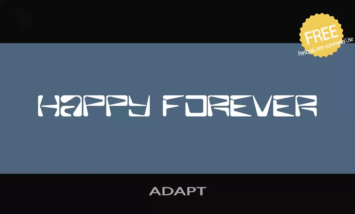 「ADAPT」字体效果图