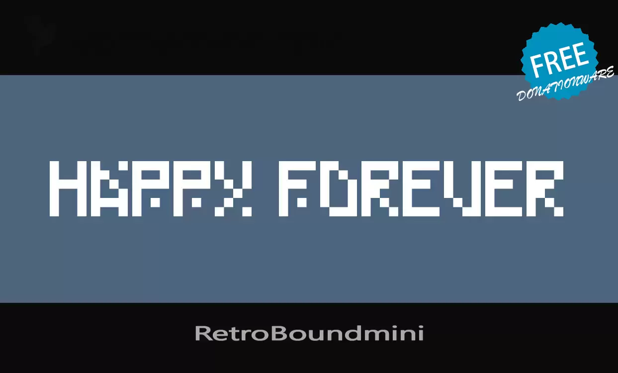 Font Sample of RetroBoundmini