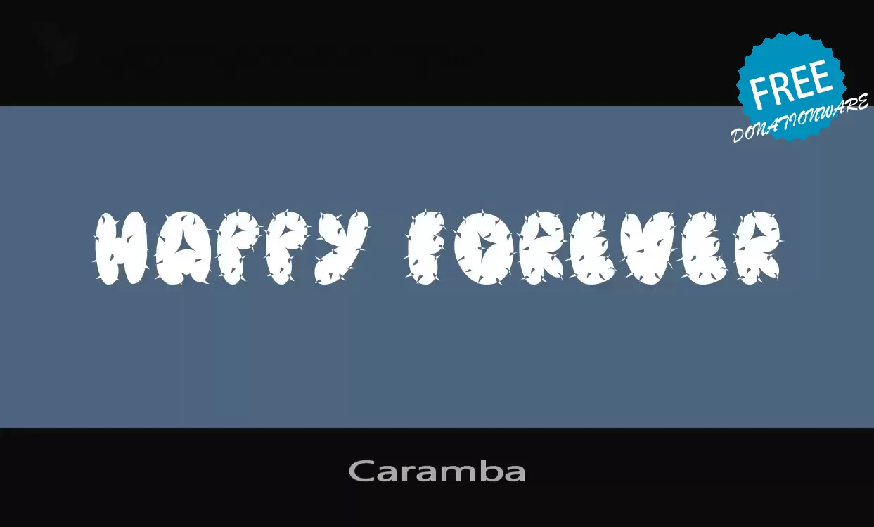 Font Sample of Caramba