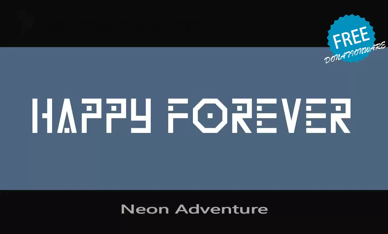 「Neon-Adventure」字体效果图