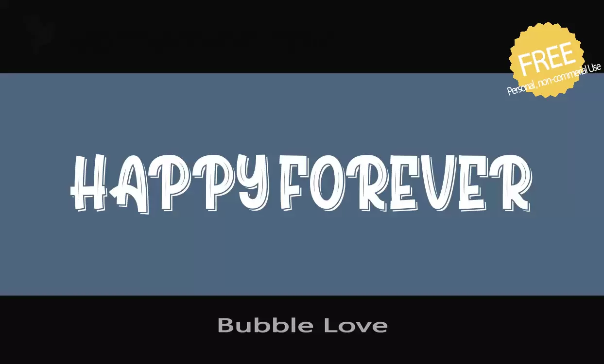 Sample of Bubble-Love