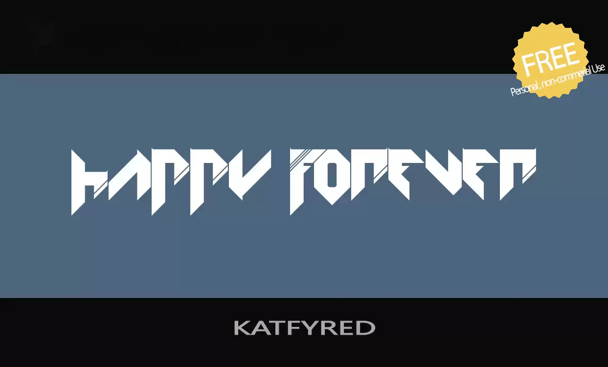 「KATFYRED」字体效果图