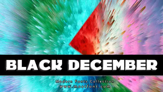 「BLACK-DECEMBER」字体排版图片