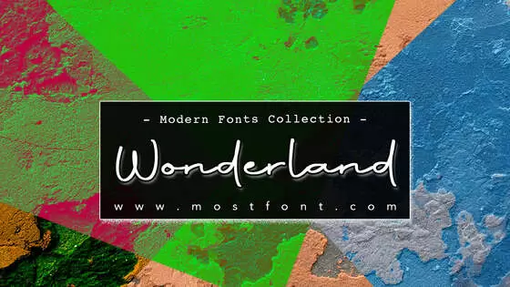 「Wonderland」字体排版图片