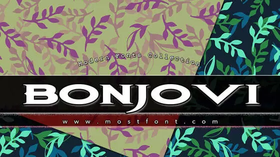 Typographic Design of BonJovi